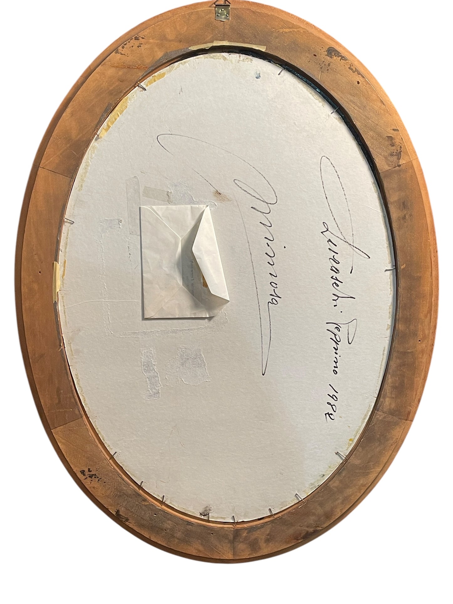 Dipinto olio su tavola, Vaso di Mimose, Luraschi, XX secolo