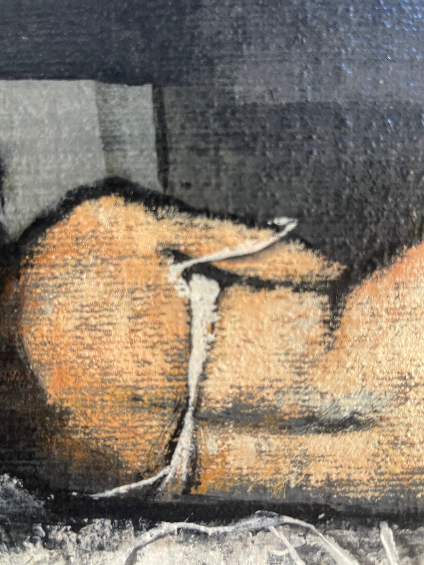 Dipinto olio su tavola, figura femminile, Liberatore, XX secolo