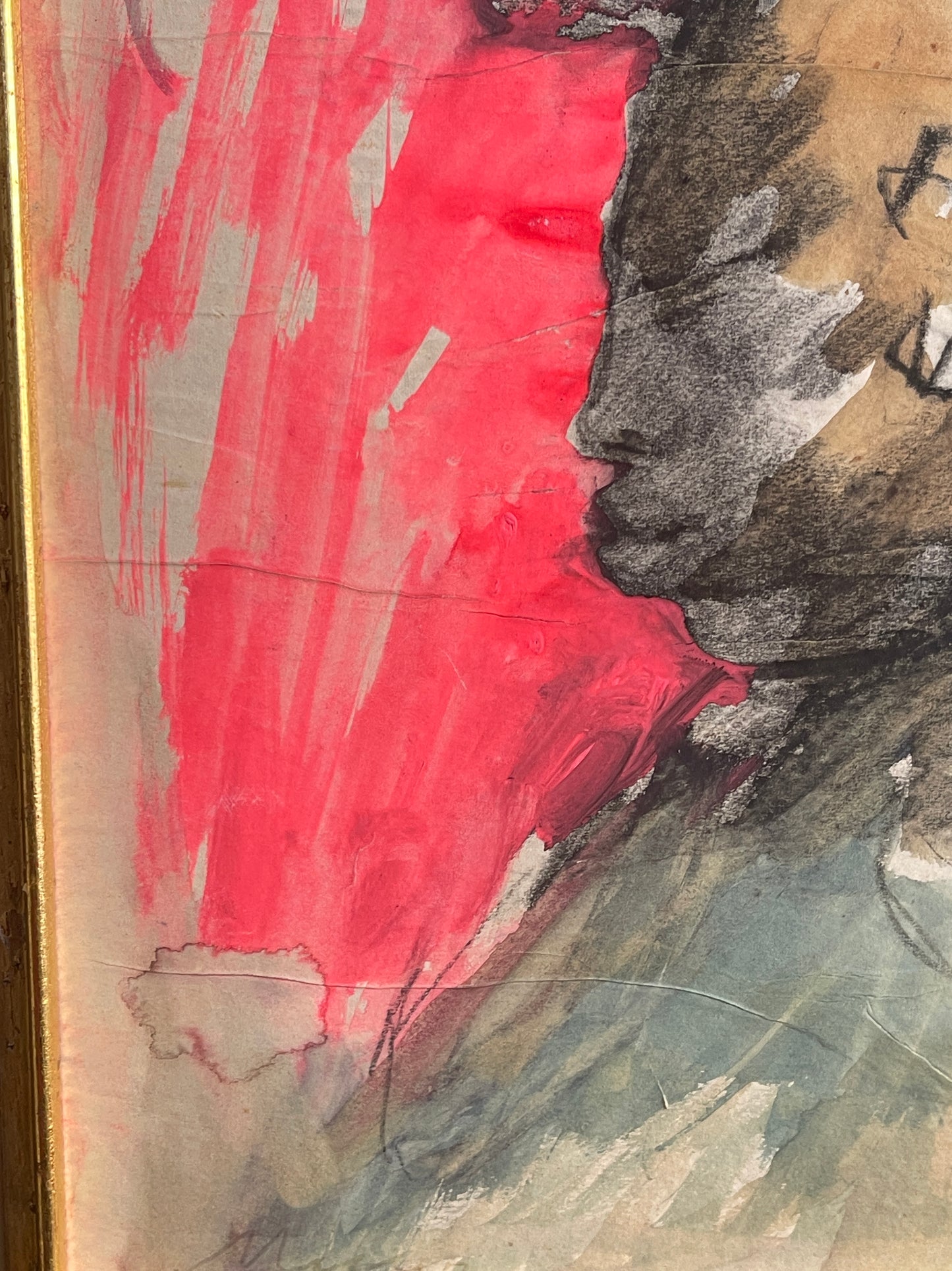 Acquerello, studio di figure, Mino Maccari XX secolo