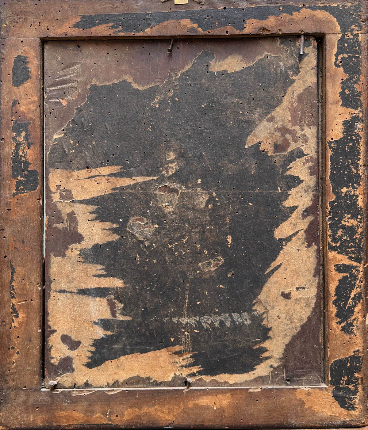 Dipinto antico, olio su tavola, martirio, XVII secolo