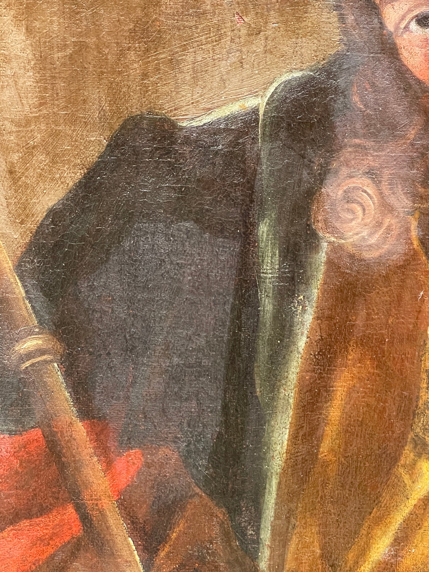 Dipinto antico, olio su tela, Ritratto di pirata, XVIII secolo