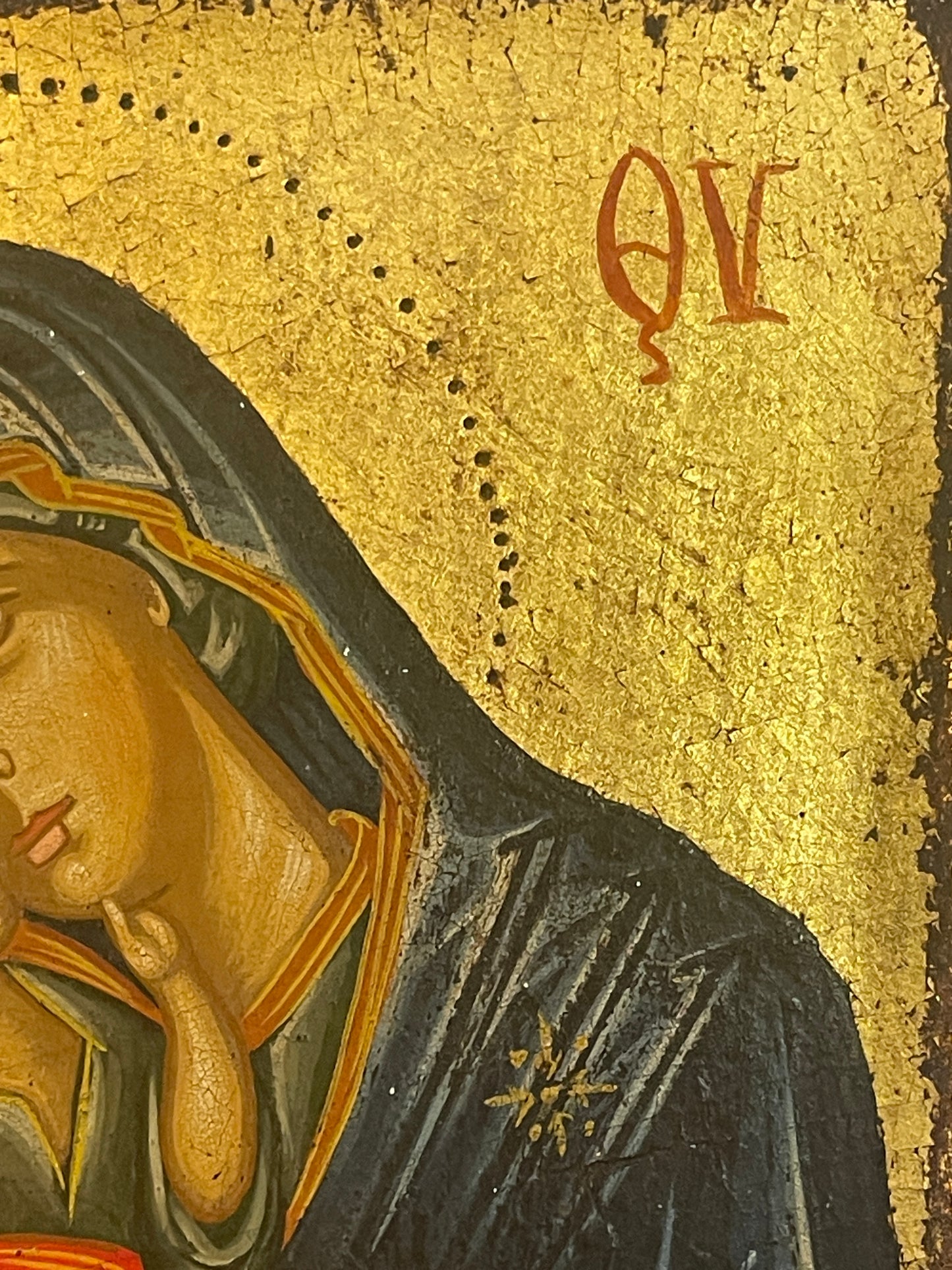 Icona Russa antica, Madonna con bambino, XIX secolo