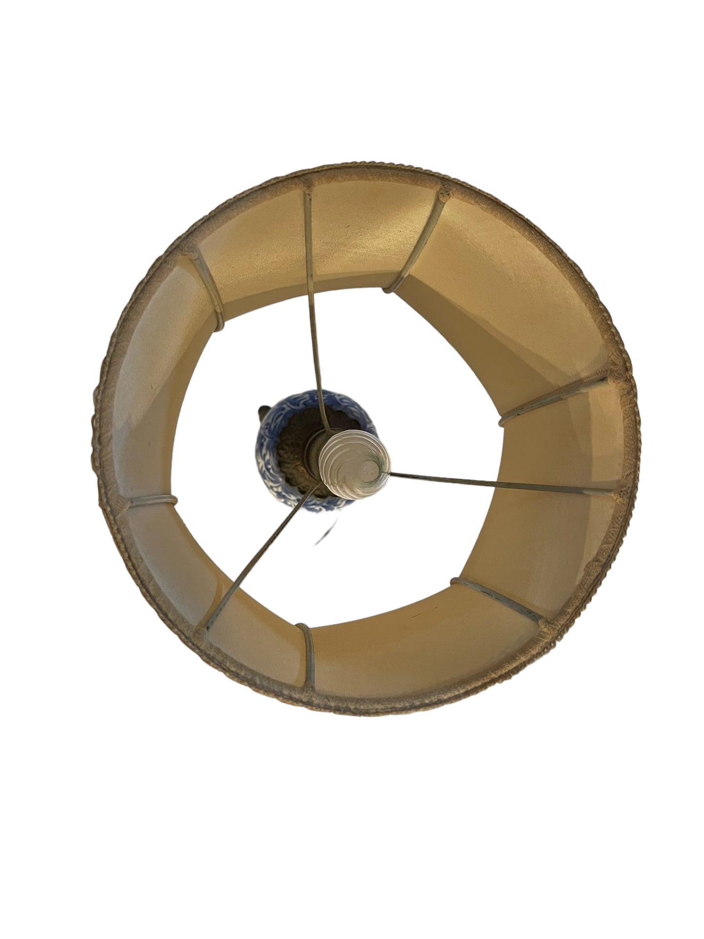 Coppia di abat-jour XX secolo, ceramica e bronzo