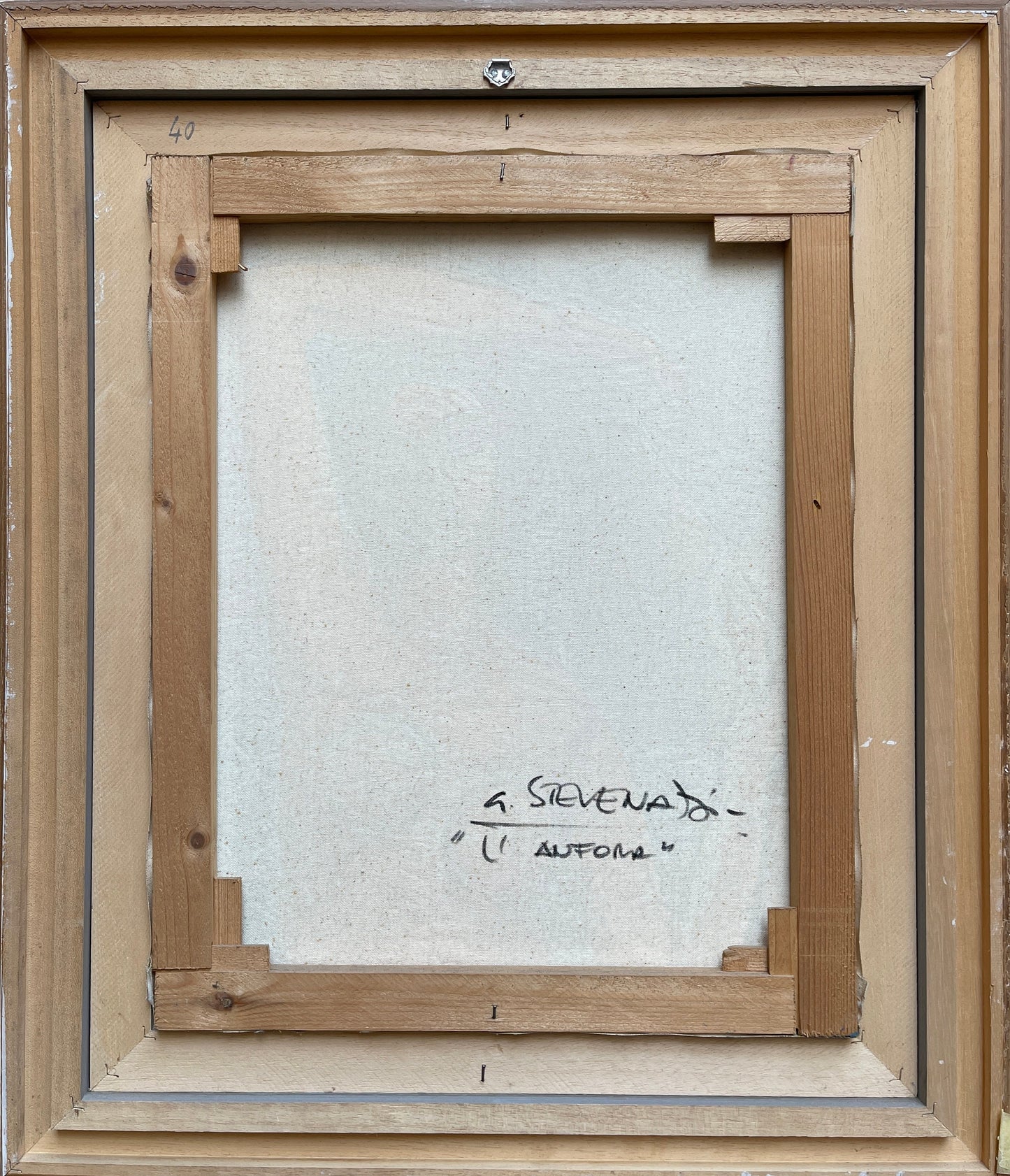Dipinto olio su tela, Anfora, firmato Stevenazzi, XX secolo