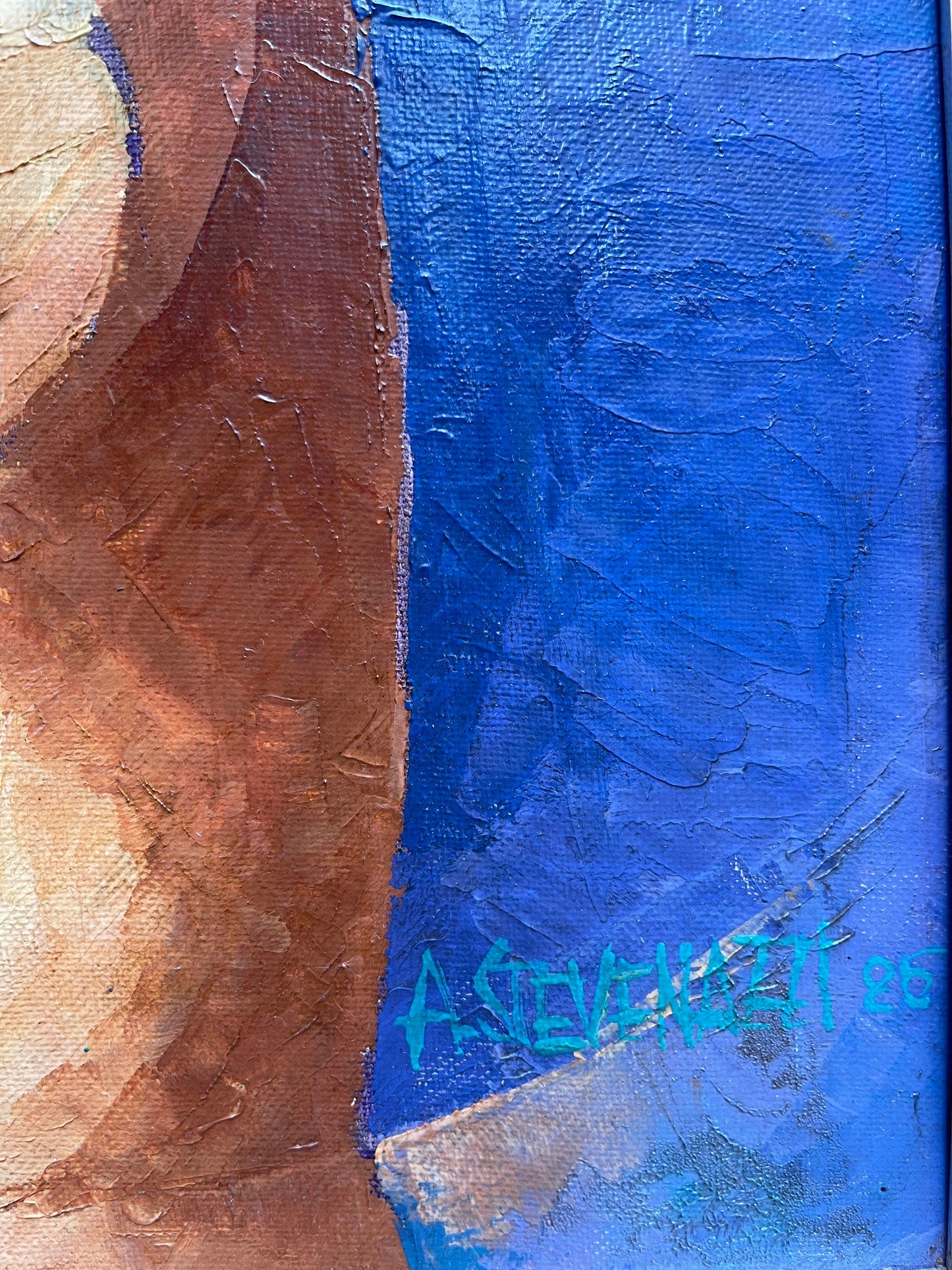 Dipinto olio su tela, Anfora, firmato Stevenazzi, XX secolo