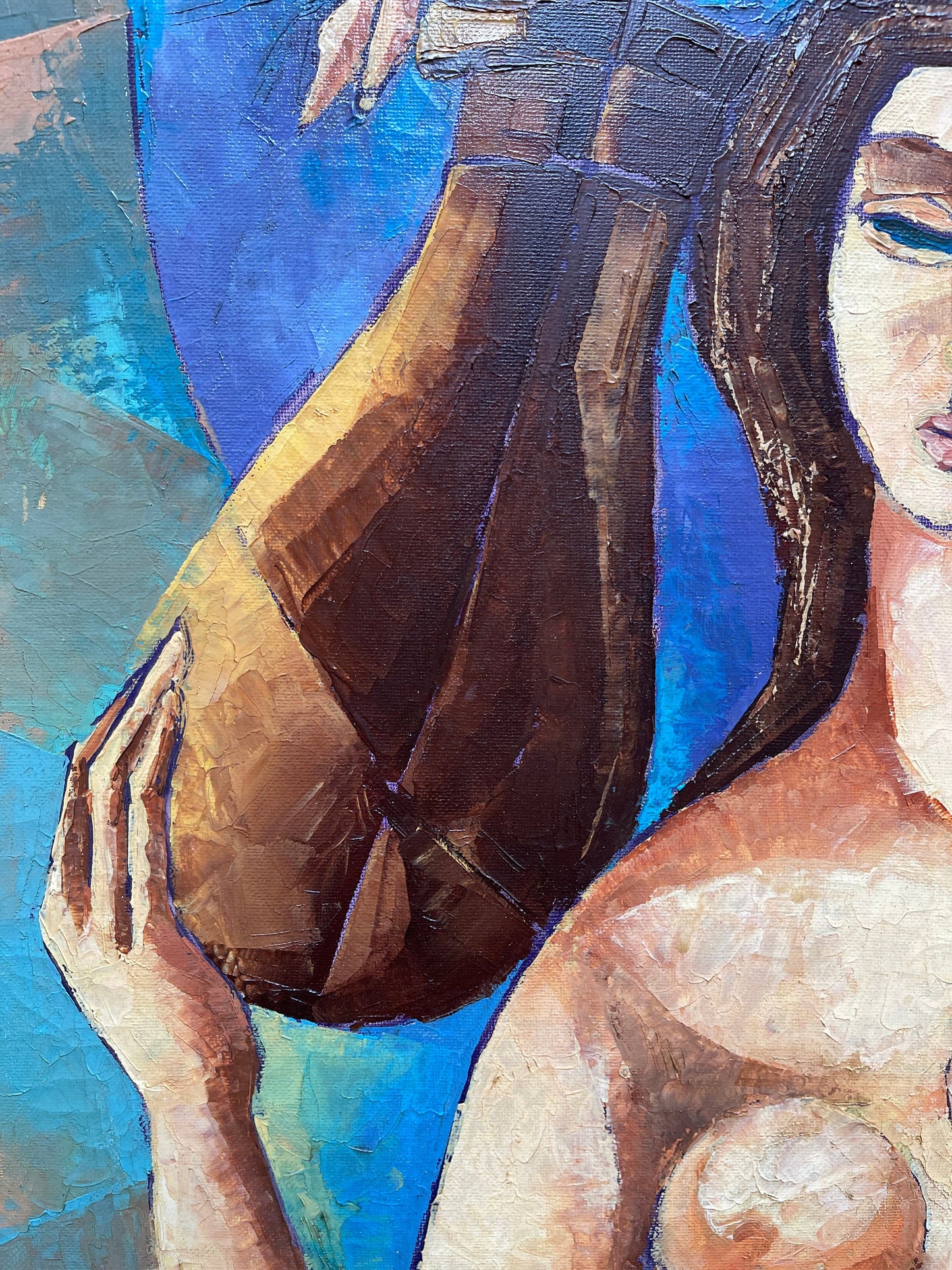 Dipinto olio su tela, Anfora, firmato Stevenazzi, XX secolo