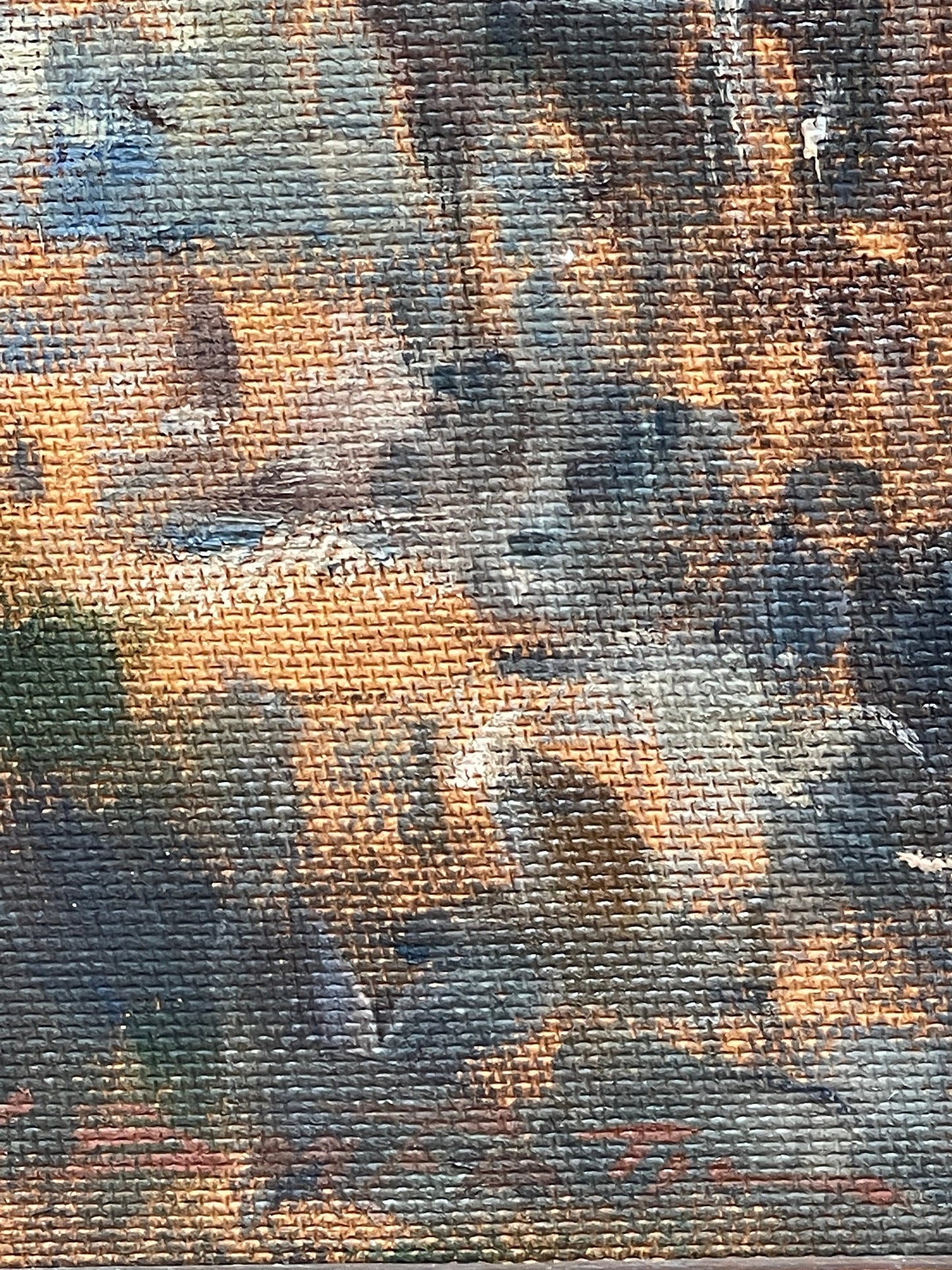 Dipinto olio su tela, carovana, Bonfatti - XX secolo