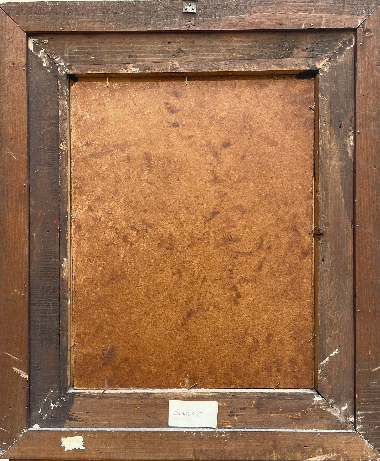 Dipinto olio su tela, carovana, Bonfatti - XX secolo