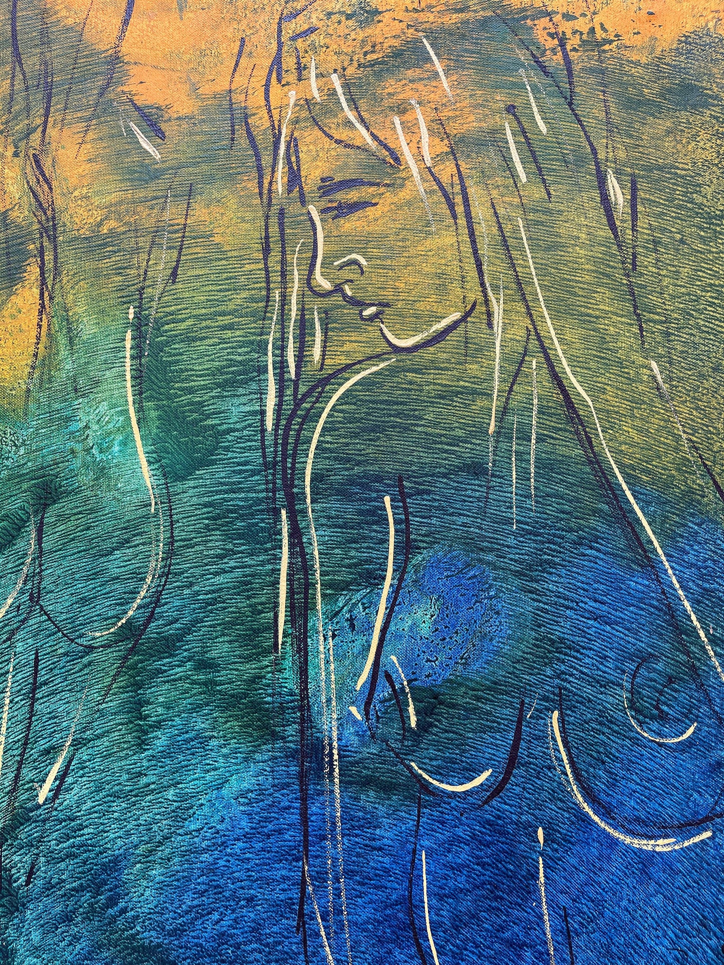 Dipinto olio su tela, 1975, Relois, nudo