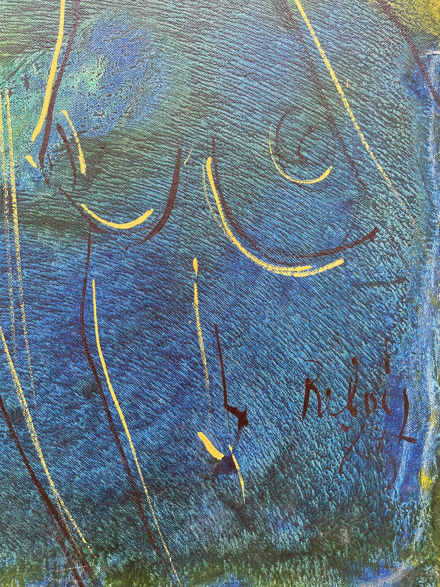 Dipinto olio su tela, 1975, Relois, nudo