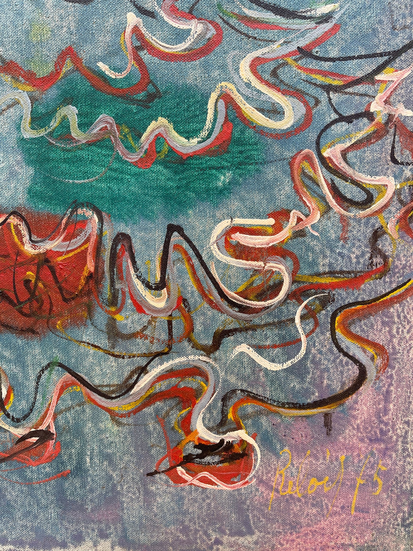 Dipinto olio su tela, 1975, Relois, Flamenco
