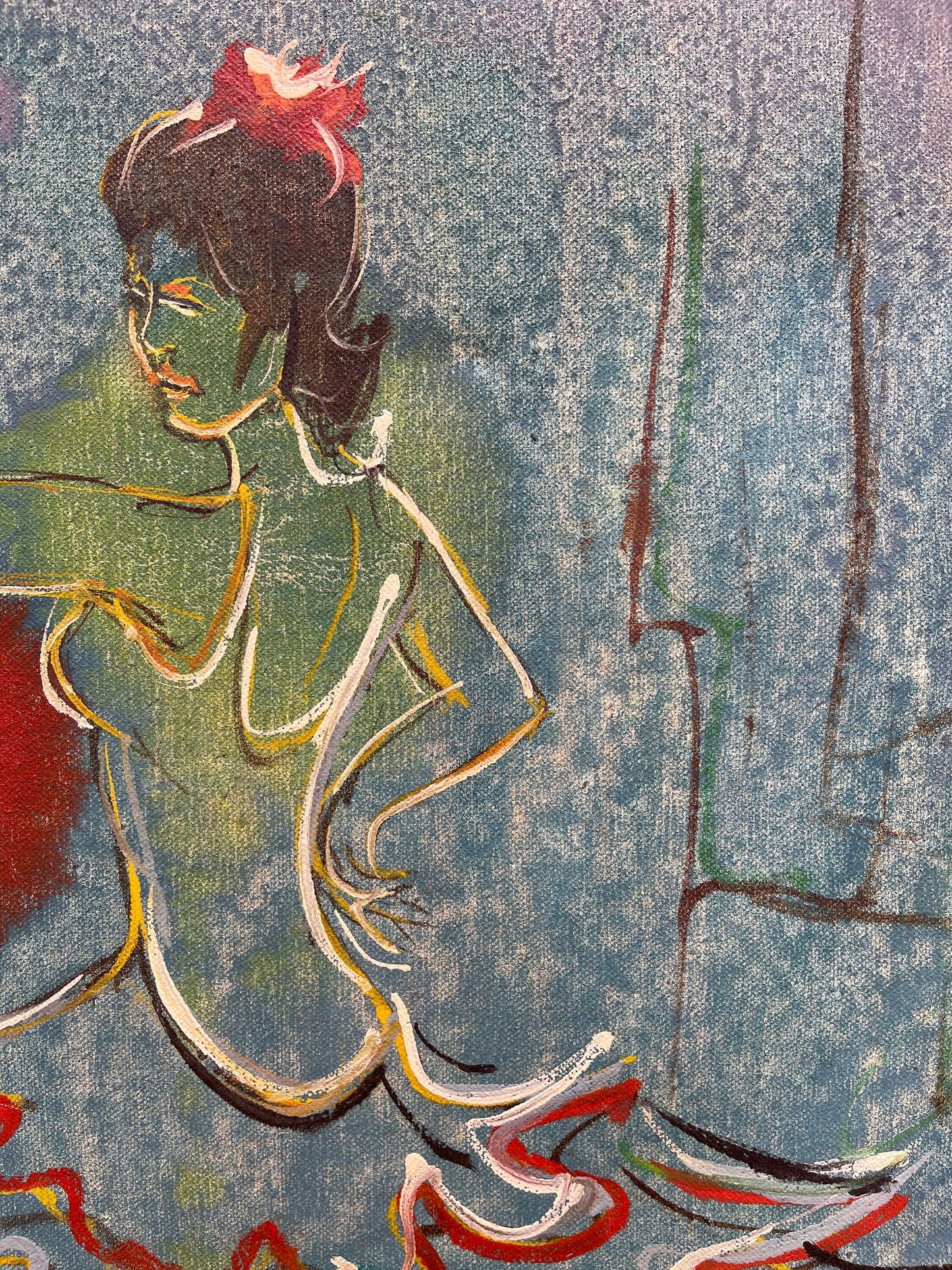 Dipinto olio su tela, 1975, Relois, Flamenco
