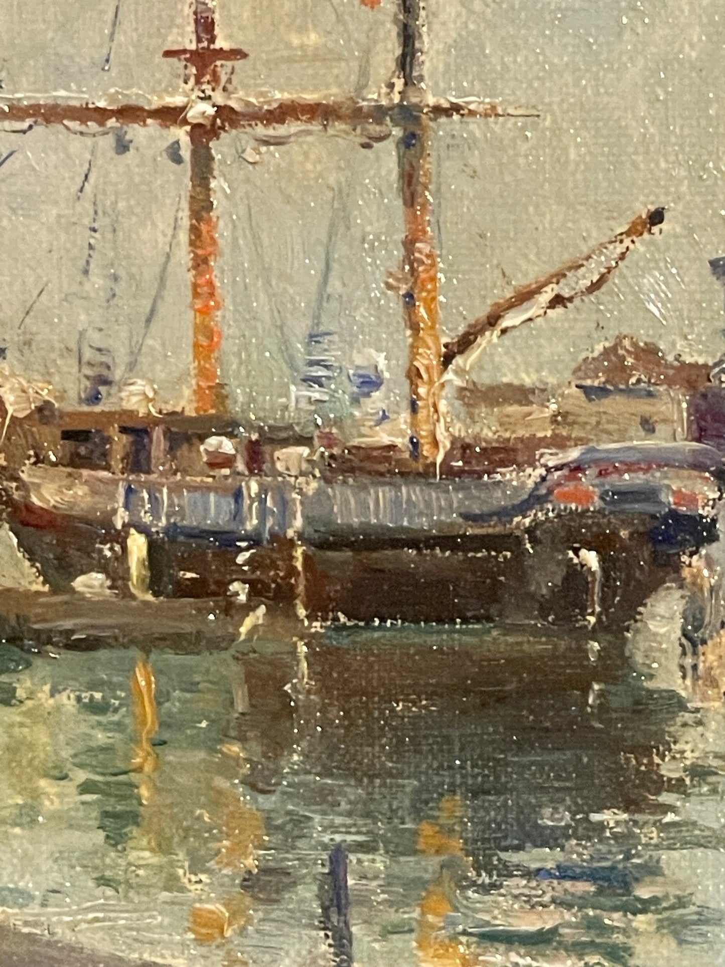 Dipinto olio su tavola, Venezia, Antonio Reyna, XIX secolo