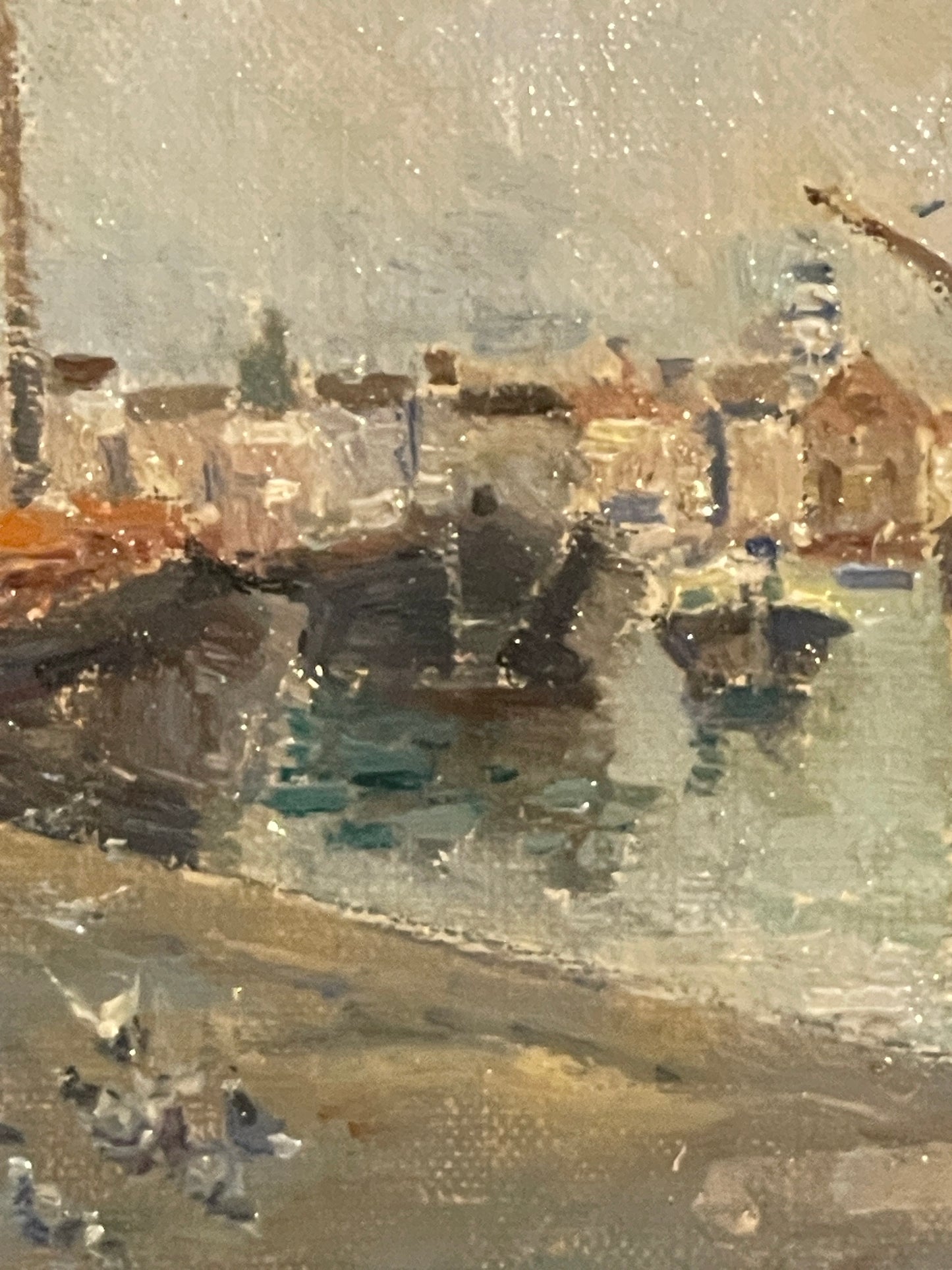 Dipinto olio su tavola, Venezia, Antonio Reyna, XIX secolo