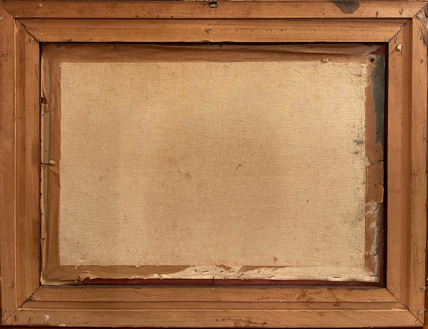 Dipinto olio su tela, marina, barche ormeggiate, XX secolo, Giolitti