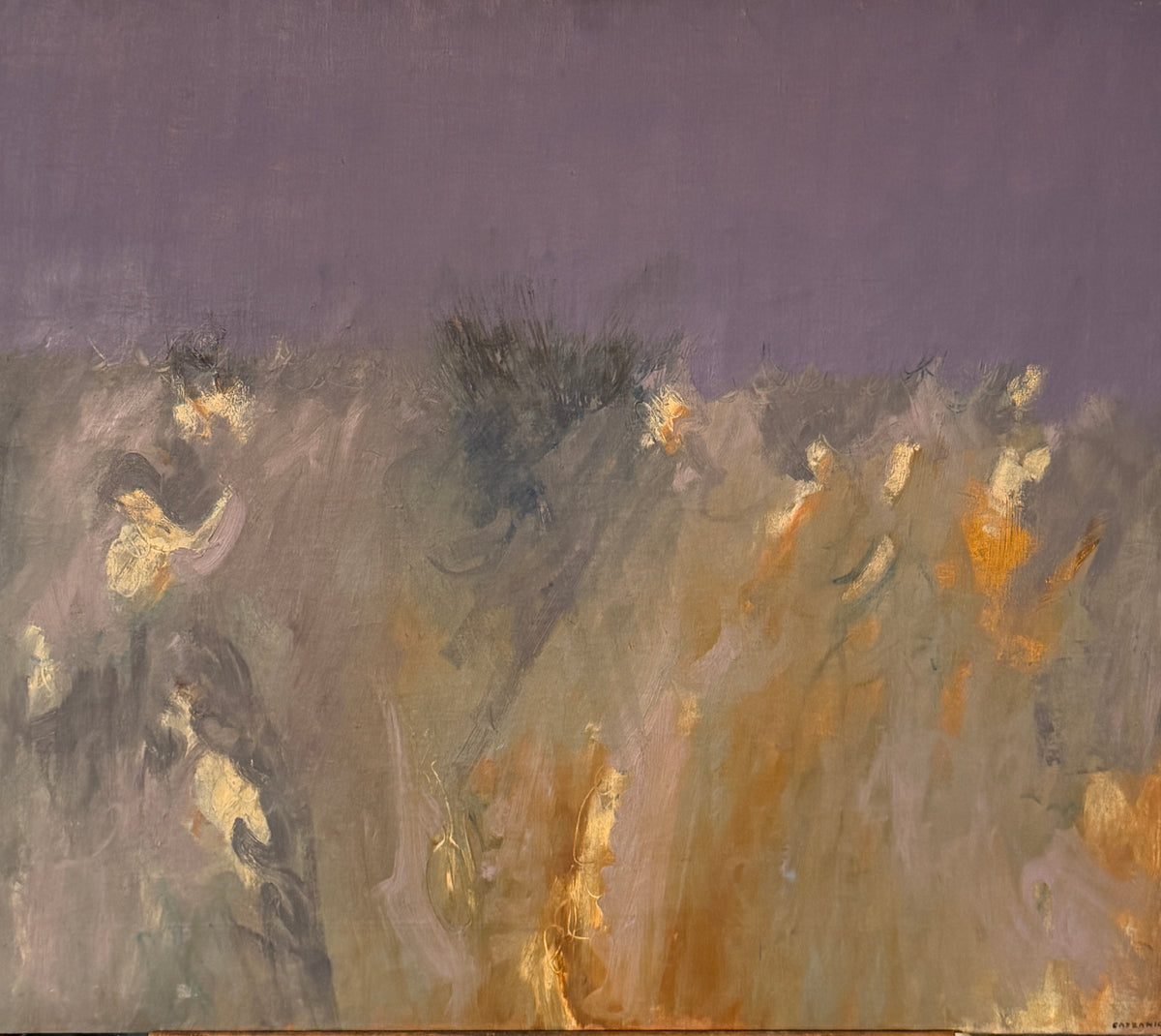 Dipinto arte moderna, Ricordo d’estate, Giancarlo Cazzaniga, 1967
