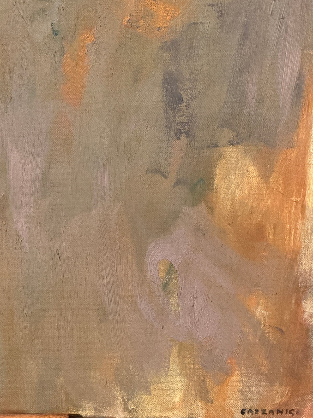 Dipinto arte moderna, Ricordo d’estate, Giancarlo Cazzaniga, 1967