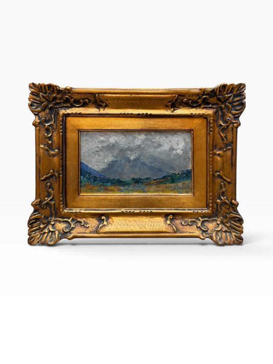 Dipinto olio su tavola, paesaggio, XX secolo, Achille Guffanti