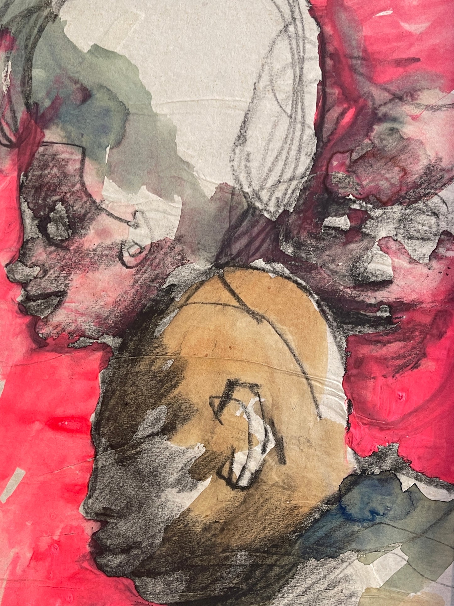 Acquerello, studio di figure, Mino Maccari XX secolo