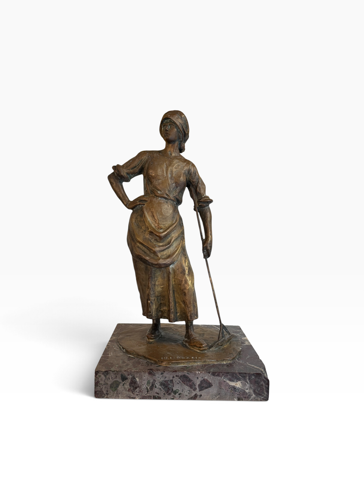Scultura in bronzo, Ai prati, Alfeo Bedeschi, XX secolo