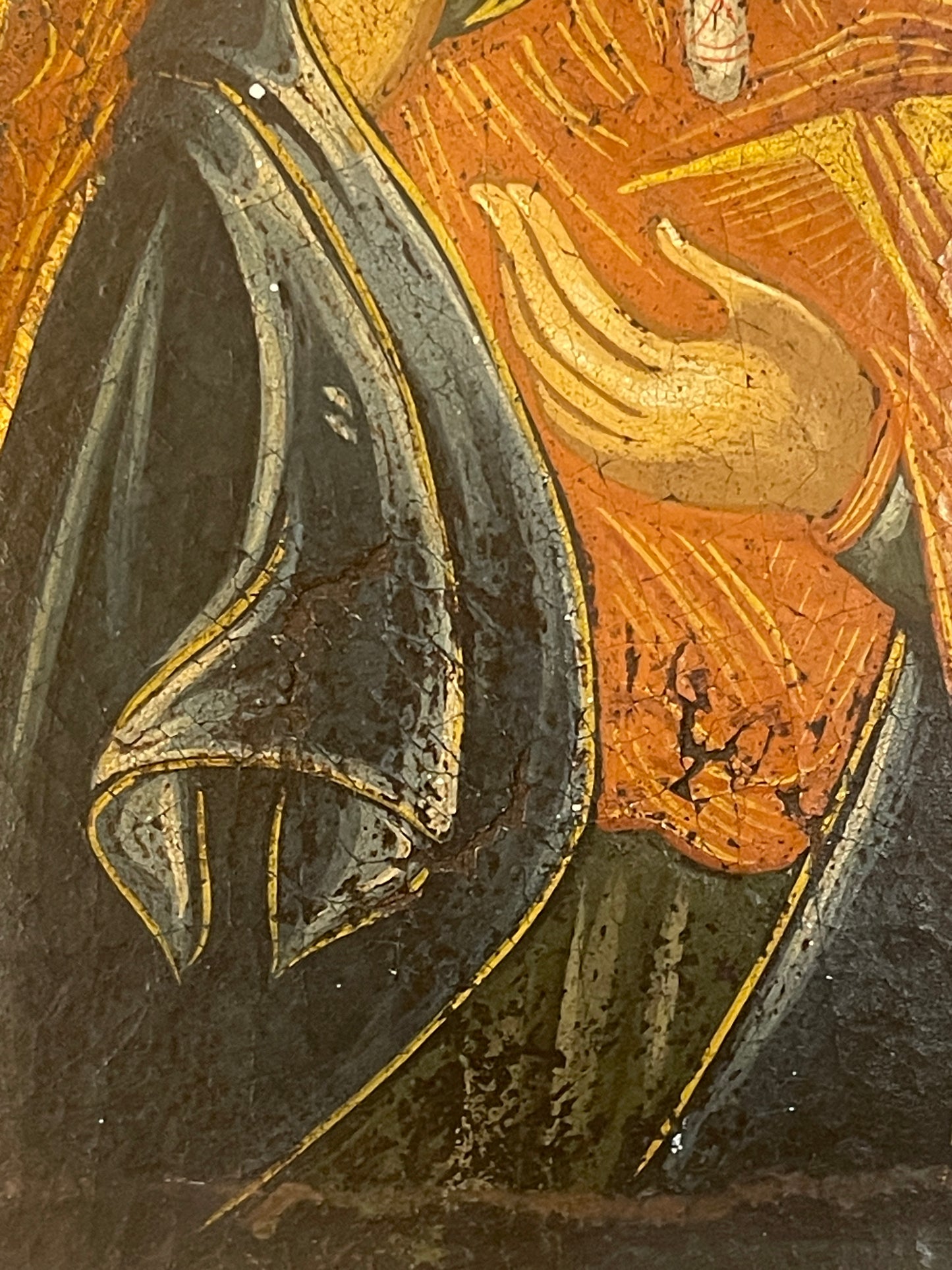 Icona Russa antica, Madonna con bambino, XIX secolo