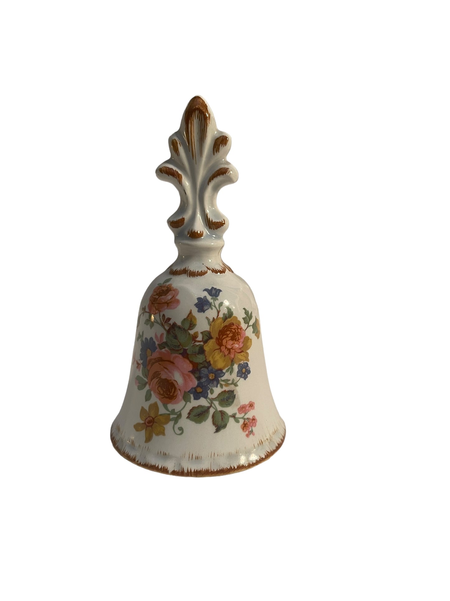 Campanella in ceramica, vintage, XX secolo, decorata