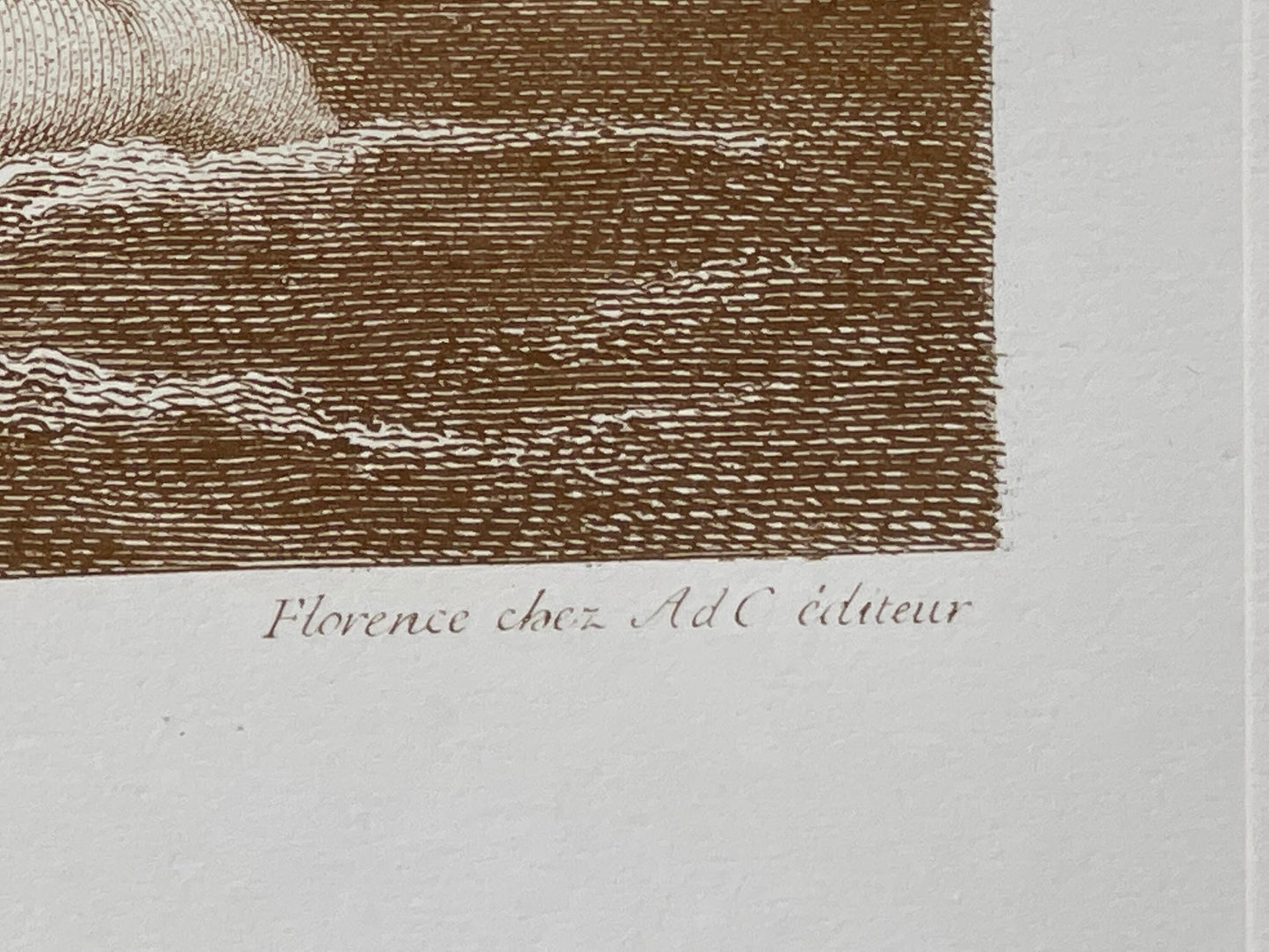 Estampe de Jean Audra , Etiquette. Bien conservé et avec un cadre raffiné