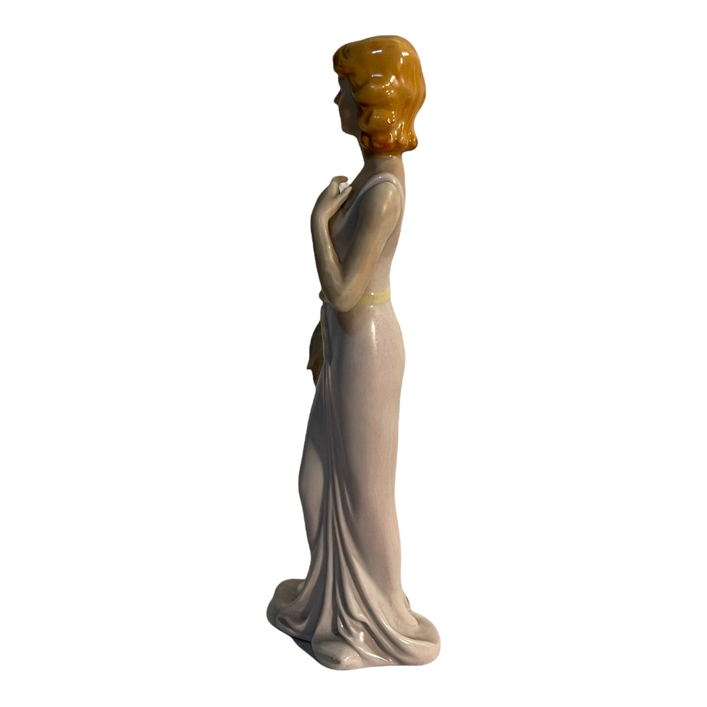 Statuina ceramica vintage, donna, anni ‘70