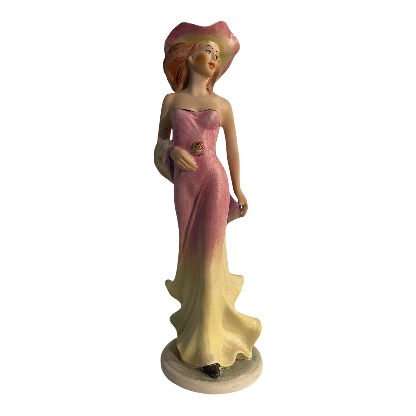 Statuina ceramica vintage, donna, anni ‘70