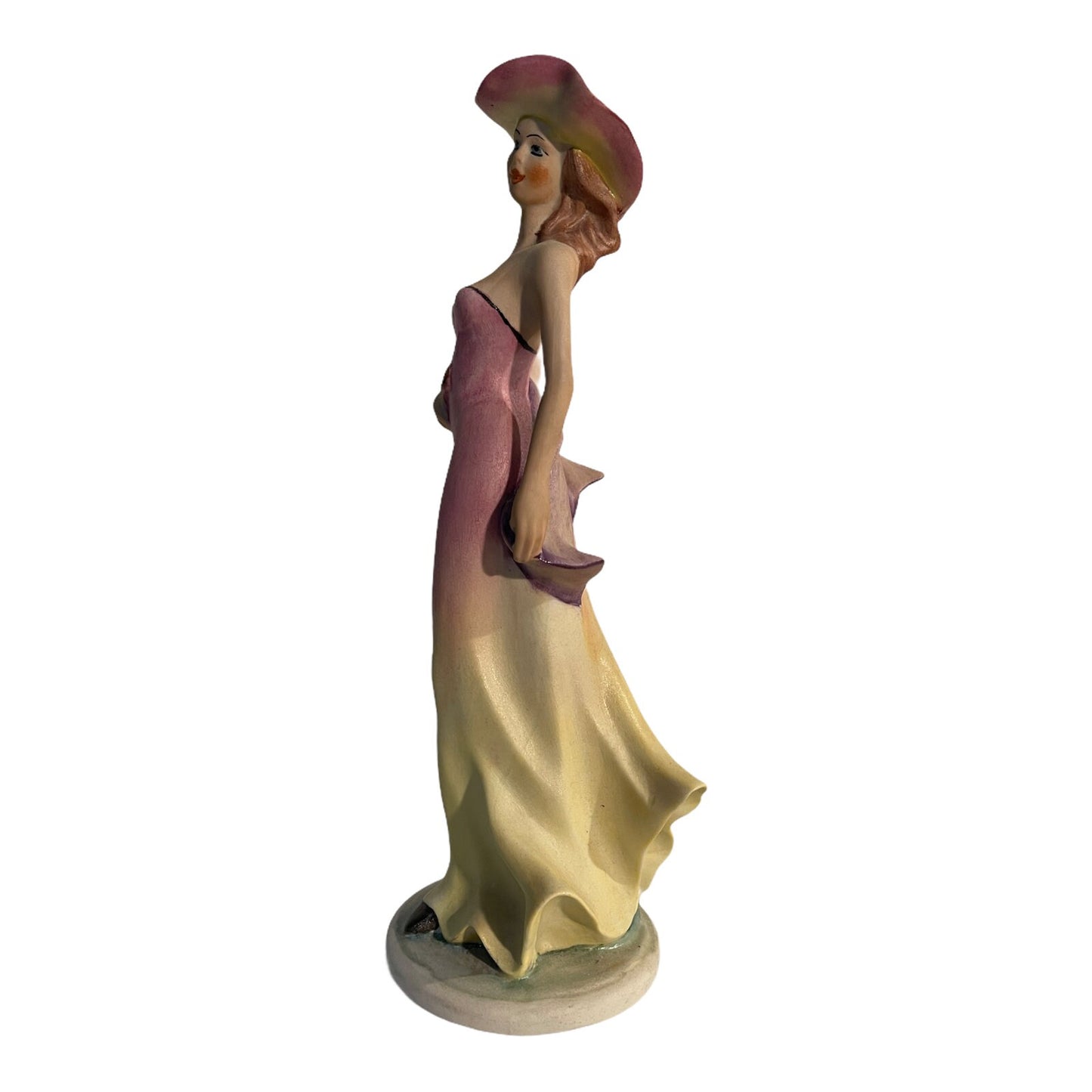 Statuina ceramica vintage, donna, anni ‘70