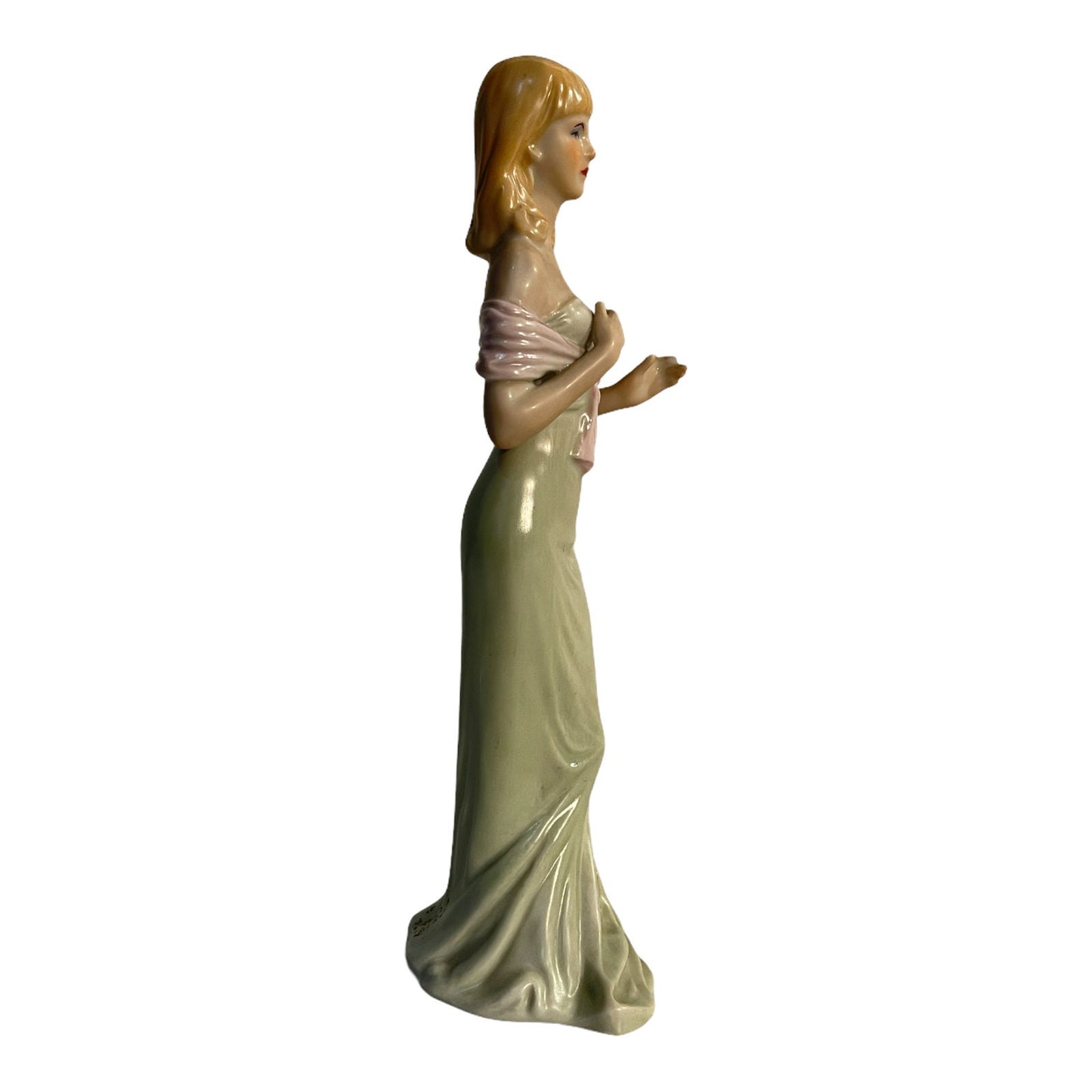 Statuina ceramica vintage, donna, anni ‘70