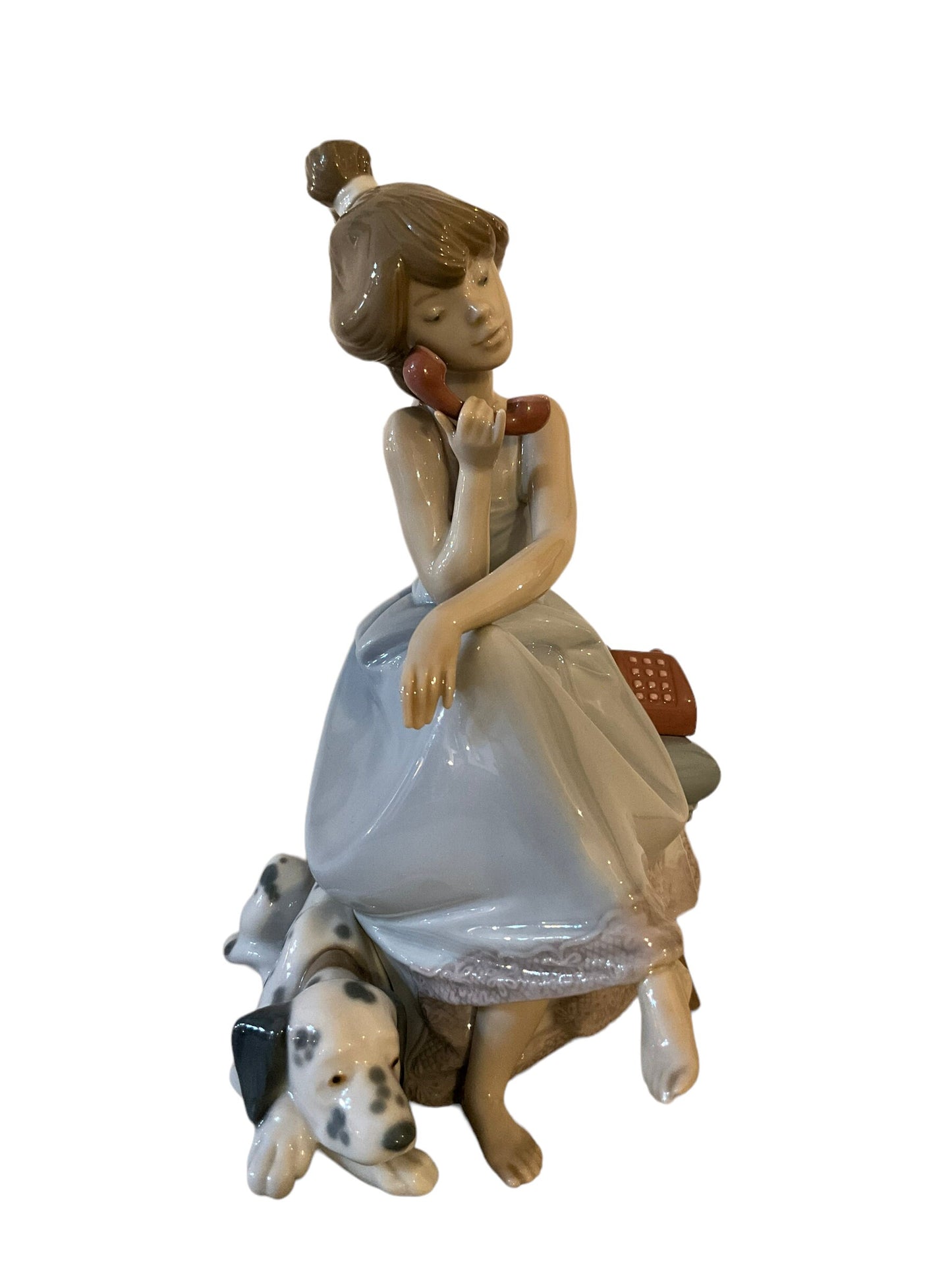 Ceramica Lladro, XX secolo, Ragazza al telefono